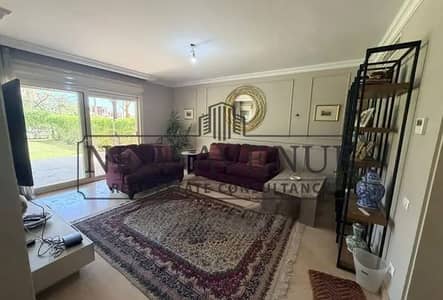 دوبلكس أرضي نيو جيزة كارنل بارك New Giza Carnell Park متشطب بالكامل سوبر لوكس بالمطبخ والتكيفات