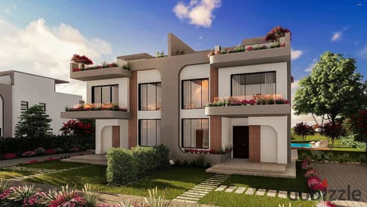 فيلا توين هاوس بجاردن خاصة للبيع في قلب الشيخ زايد في كمبوند Zayed Regency