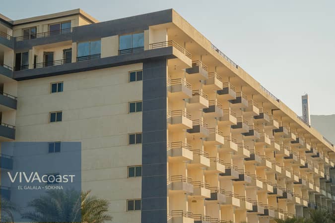 Ready Chalet for Immediate Delivery in Ain Sokhna – 115 SQM – Prime First Row with Full Sea View – Fully Finished – VIVA Coast, El Galala