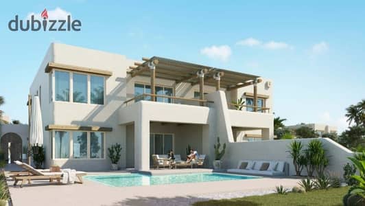 شالية مع جاردن للبيع استلام فوري متشطب بالكامل بإطلالة على البحر – للبيع في رأس الحكمة من بالم هيلز هاسيندا ويست بالتقسيط فرصة للعيش برفاهية
