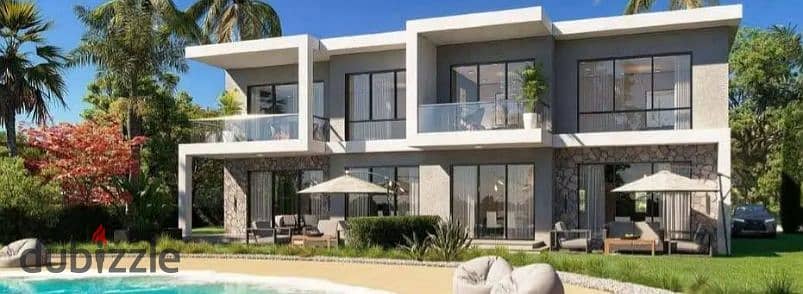 فيلا مستقله متشطبه بالتكيفات مباشر علي فيو البحر للبيع بموقع مميز داخل دوس بالساحل الشمالي راس الحكمه