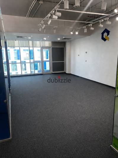 130 متر مكتب ادارى بتراس  للايجار في كابيتال بيزنس بارك - الشيخ زايد office for rent in capital business park - elsheikh zayed 130sqm fully