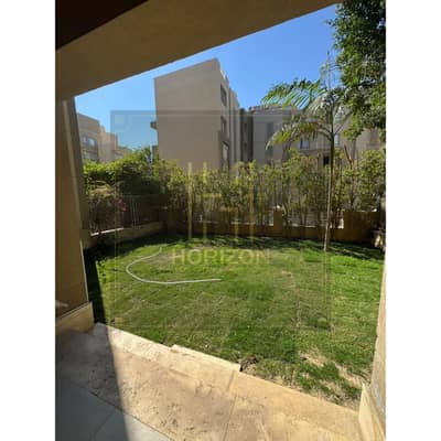 Semi furnished apartment with garden rent Village Gate Palm Hills New Cairo