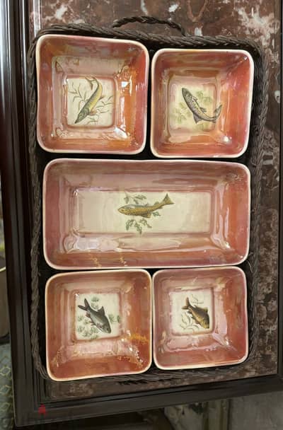 طقم أطباق مقبلات  Vintage appetizer plates