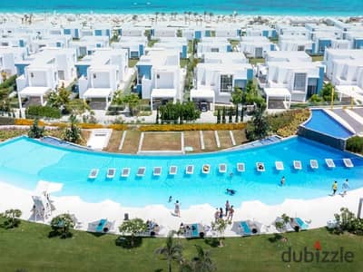 Fully finished chalet for sale with a sea view in the North Coast – Fouka Bay, Ras El Hekma, with installment plans over 9 years and flexible payment