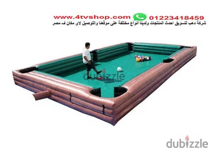 ملعب البليارد بالقدم جاهز سهل النقل لاى مكان ملعب سنوك بول من شركة دهب