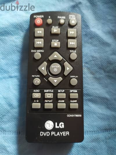 ريموت دي في دي ال جي DVD LG Remote