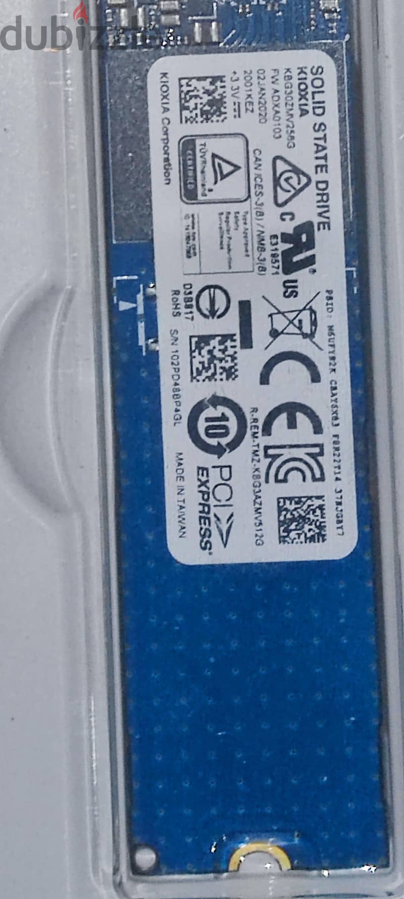 Hard KIOXIA 256G SSD  M. 2 Solid هارد ديسك 256 4