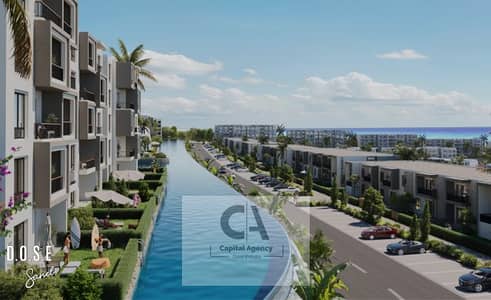 Chalet for sale fully finished with air conditioning hotel-style finishing only 5% down payment with a direct sea view directly from the develope