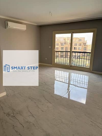 Fully furnished apartment for rent in Stone Residence, Prime Location, minutes from the American University in Cairo (AUC).