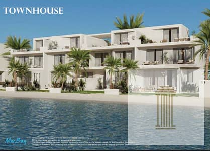 Corner Townhouse Fully finished first row on the sea in Mar Bay Ras El Hekma by Marasem Developments with 5% down payment and installments up to10