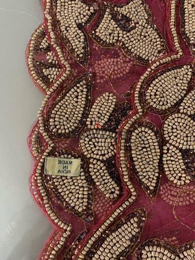 طقم مفرش ترابيزة خرز يدوي 3 قطع