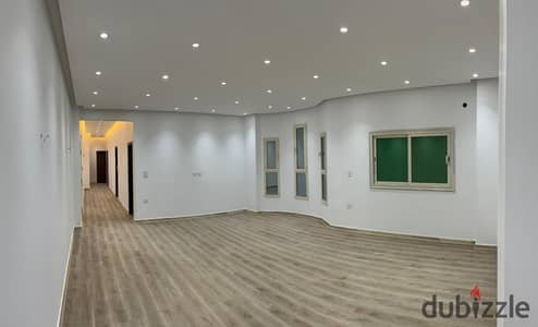 Apartment for rent, first occupancy, in the prestigious Al Narjis 2 villas, with air conditioning, suitable for companies, close to transportation and
