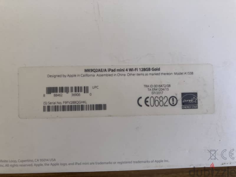 iPad mini 4 128GB 8
