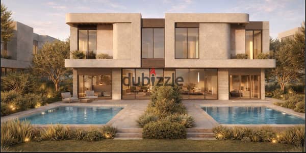 للبيع توين هاوس متشطب بالكامل علي اللاجون مع AZHA بجوار SODIC في الشيخ زايد القديمه بجوار النادي الاهلي
