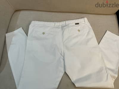 Massimo Dutti Chinos - white SLIM FIT MADE IN MOROCCO Size 34