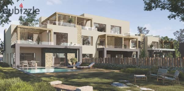 Fully finished chalet Ready To Move overlooking the lagoon for sale on installments in Sidi Heneish