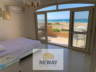 Finished twin house for sale in Telal Ain Sokhna compound with an open sea view and a special discount on the price