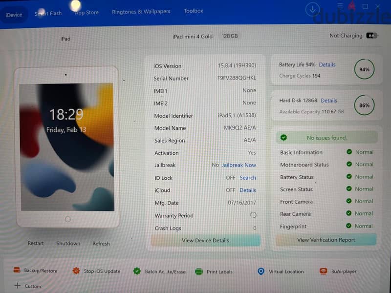 iPad mini 4 128GB 9