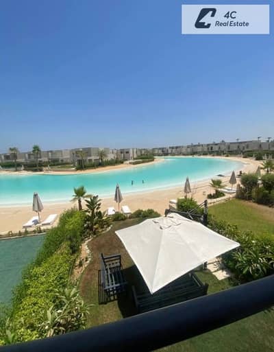 باقل من سعر الماركت توين هاوس كورنرريسيل 265م تشطيب كامل بالتكييفات فيو لاجون في أزها الساحل الشمالي  رأس الحكمة very prime location