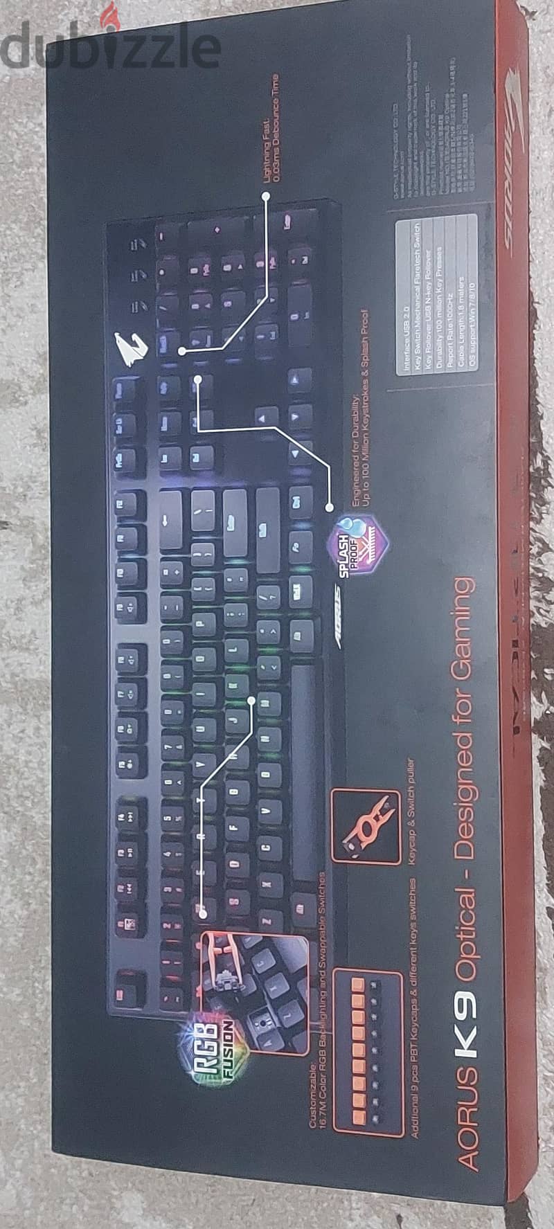 AORUS K9 Mechanical Gaming Keyboard 1