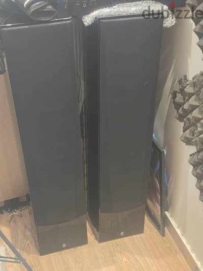 Yamaha Hi-Fi Set (NS-777 Speakers + AS-201 Amplifier) – حالة ممتازة