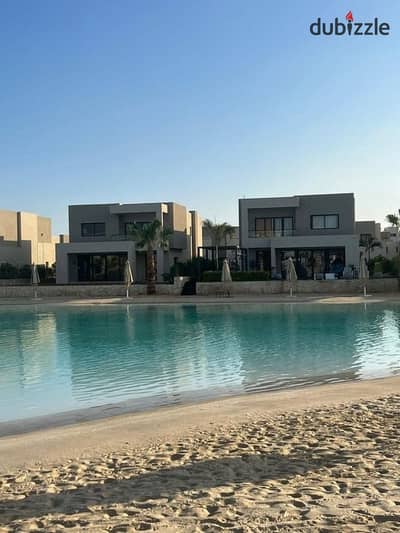 شاليه دبل فيو بحر ولاجون في اجمل قري الساحل الشمالي قرية لافيستا ( Lavista ) راس الحكمة علي اجمل شواطئ الساحل الشمالي