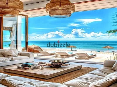 A stunning, fully finished, super-lux studio apartment with a private garden is available for sale in Sidi Heneish, North Coast, at the lowest price a
