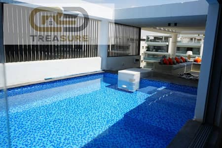بنتهاوس مفروش مع حمام سباحة للايجار في ليك فيو ريزيدنس - القاهره الجديده -  Lake View Residence - new cairo