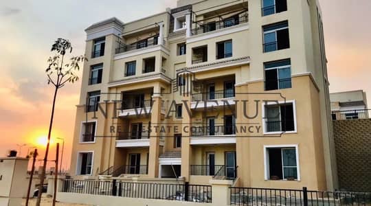 شقة ريسيل ارضي بجاردن ثلاث غرف بموقع مميز يطل علي اللاندسكيب بمقدم وتكملة اقساط في سراي Sarai - Mnhd  Elan phase