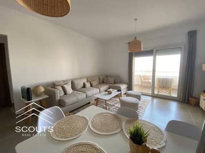 105 sq m chalet, two bedrooms, fully finished, sea view, for sale in Salt, Ras El Hekma - North Coast