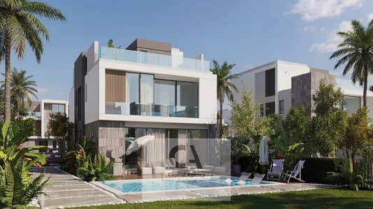 Townhouse for sale in El Patio Jade compound in the heart of the New Administrative Capital, next to La Vista City, with a 5% down payment and a prime