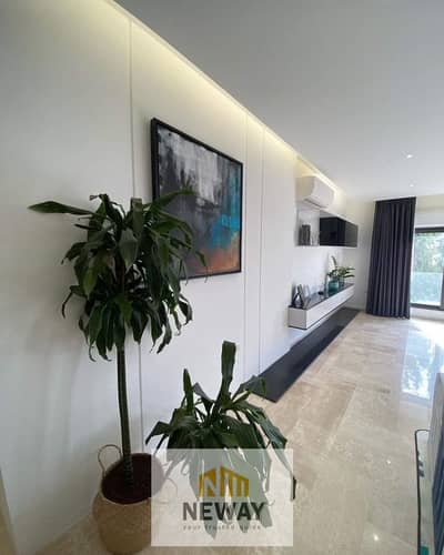 Ready-to-move-in duplex in the heart of New Cairo's Fifth Settlement, directly in front of the American University in Cairo, with a special discount