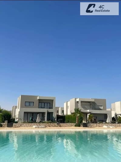 باقل من سعر الشركه- سينيور شاليه-ريسيل-200م+جاردن200م-أرضي-prime location- في أزها الساحل الشمالي بمقدم و تكمله اقساط بدون فوايد