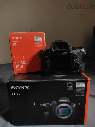 Sony A7iii like new + 50mm 1.8