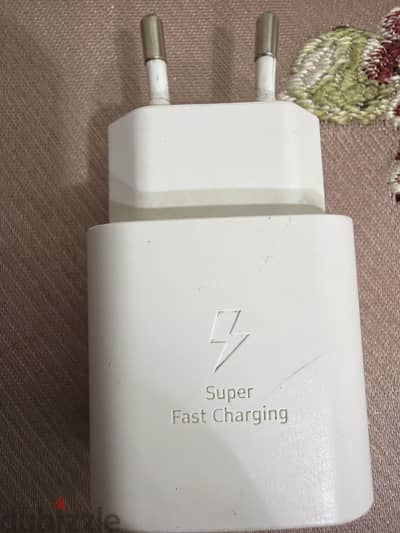 راس شاحن سامسونج اصلى super faster اورجنال 25 وات