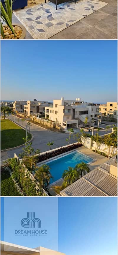 للبيع بنتهاوس فاخر بفيو بحر وكابينة في هاسيندا وايت - سيدي عبد الرحمن