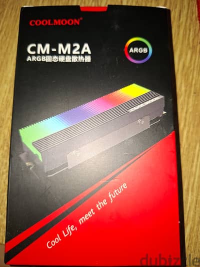 مبرد SSD M. 2 احترافي COOLMOON CM-M2A ARGB