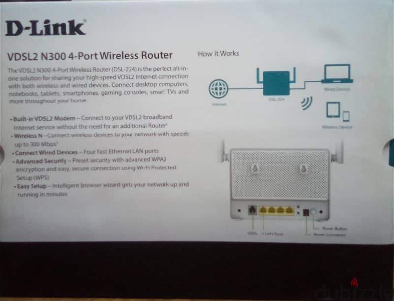 راوتر d-Link dsl-224 1