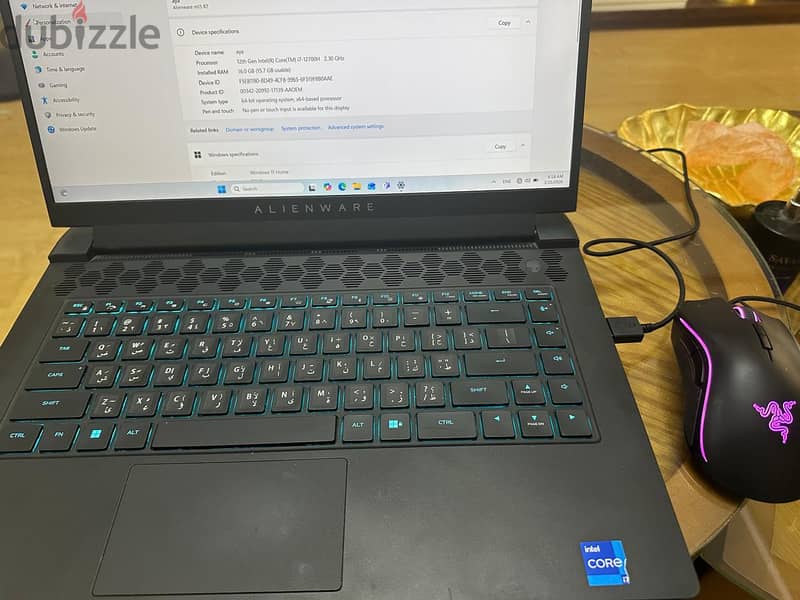 alienware M15 R7 12th Gen 2