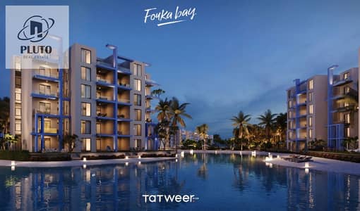 For sale: Fully finished 3-bedroom chalet in Fouka Bay, Ras El Hekma, with a direct sea and pool view,prime location and full North-facing orientation