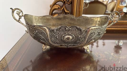 vintage silver-plated gondola centerpiece