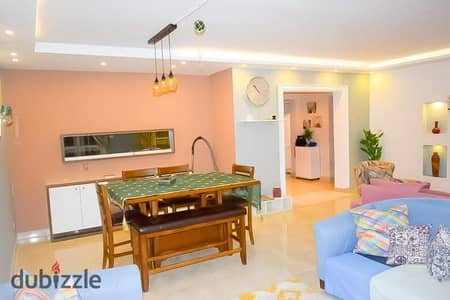 Furnished apartment for annual rent in Rehab City, 180 sqm.