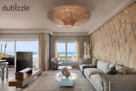 prime view chalet fully finished for sale in  El Masyaf ras el hakma  overlooking sea