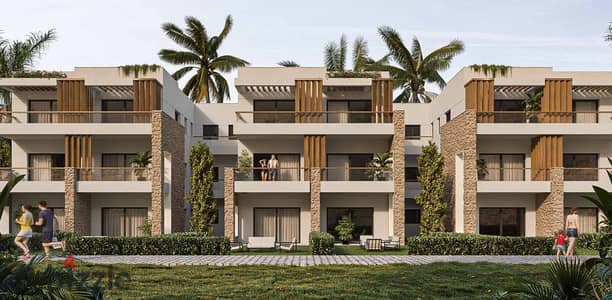 Chalet finished for sale in Tilan Shores next to Al-Mont Galala