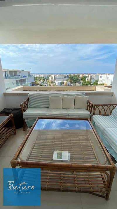 شاليه لقطه للبيع سيشل سيدي عبد الرحمن ٣ غرف فيو بحر وحمام سباحه دايركت بحري/ seashell north coast