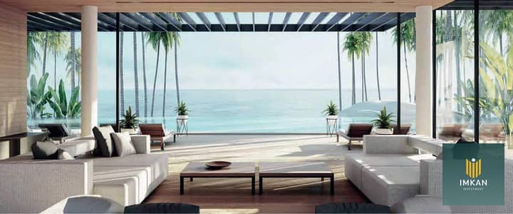 شاليه للبيع 120م فيو بحر فى سوديك اوجامى راس الحكمة | الساحل الشمالي | قسط على 8 سنين بدون فوائد