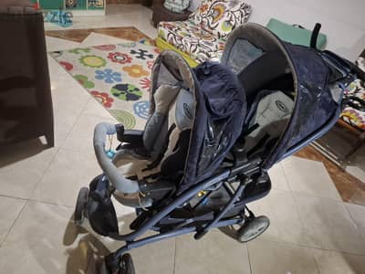 عربية توأم جراكو وارد السعوديه twin stroller