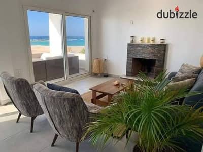 Chalet for sale, 80m², in Marsa Baghush North Coast village, with a 10% down payment and installments over 8 years, next to Hacienda.