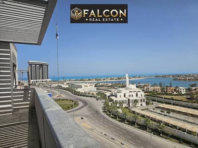 A fantastic 3-bedroom apartment (ready for immediate occupancy) with a sea view and VIP finishing is for sale in Mazrine, New Alamein, next to the Lat